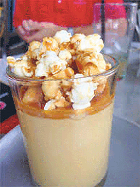 Salted caramel popcorn pots
