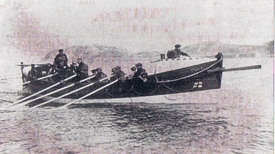 Re enactment of Lusitania rescue Image