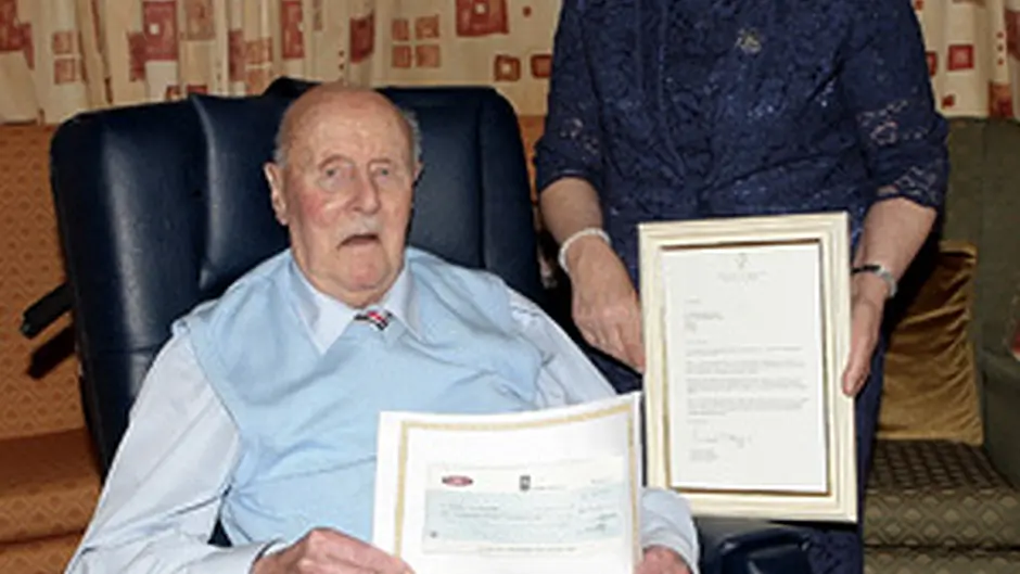 Train lover Barney has 100 reasons to celebrate Image