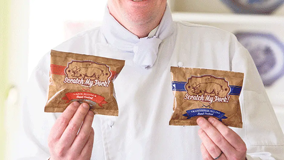 Matthews pork scratchings bringing home the bacon Image