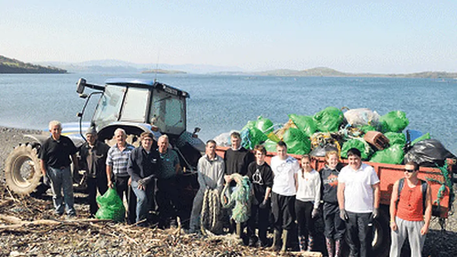Locals get down n dirty for shoreline clean up in Bantry Image