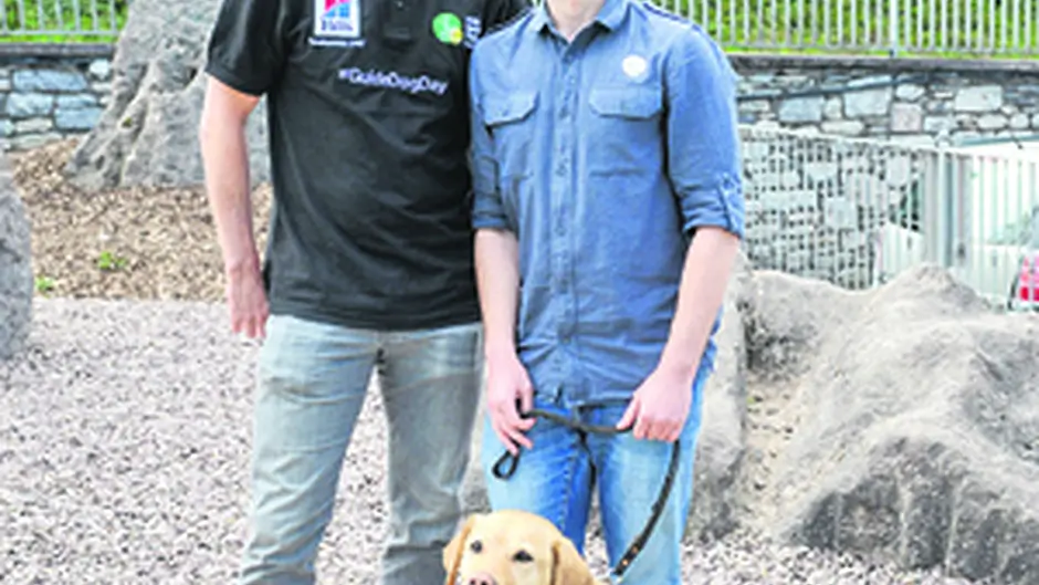 Donnacha and Holly team up with Roy for Guide Dogs Image
