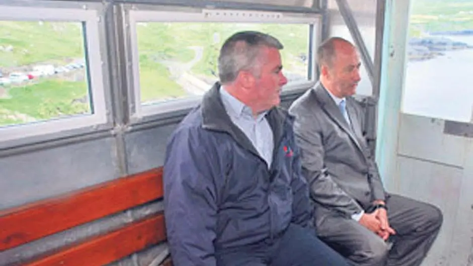 Cable car running on winter timetable Image