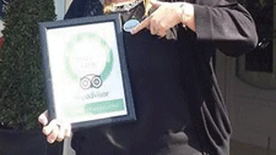 Tripadvisor award for Blue Haven Image
