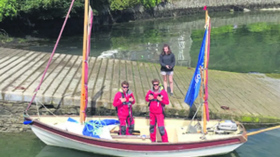 Brothers complete first ever round Ireland trip in a lugger Image