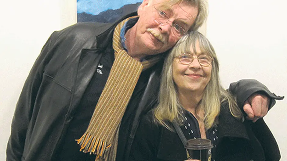 Nonas paintings are on display in Blue House Image