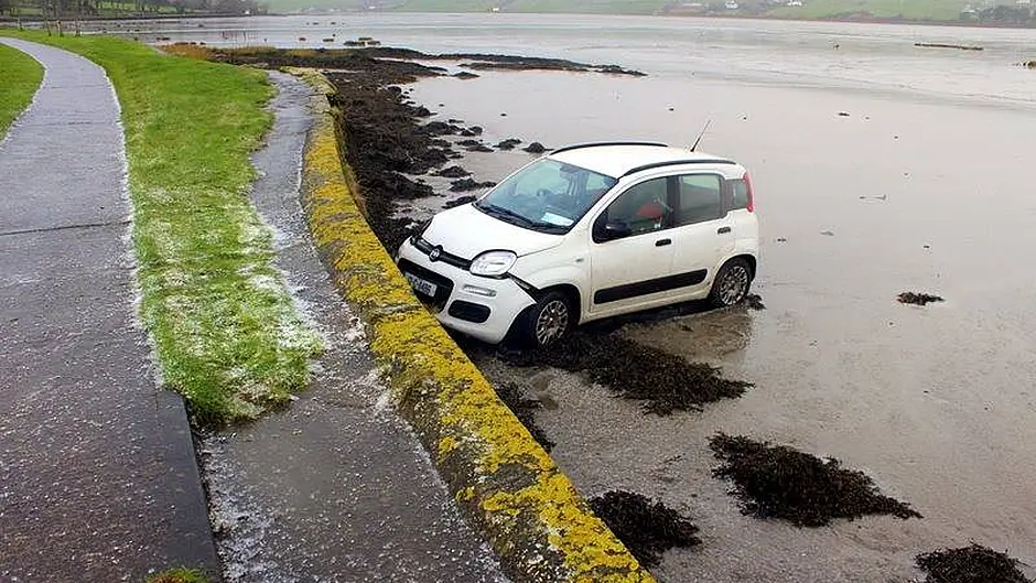 Lucky escape for woman on mercy mission Image