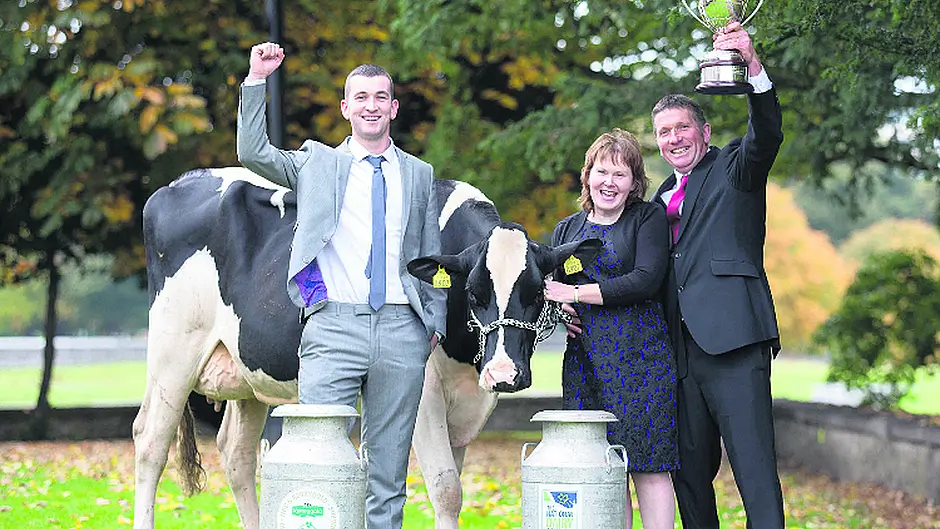 Goleen family National Quality Milk winners Image
