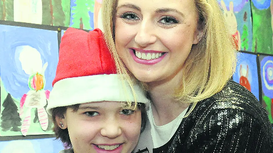Rose of Tralee's secret visit to see Aoife at school in Dromore NS Image