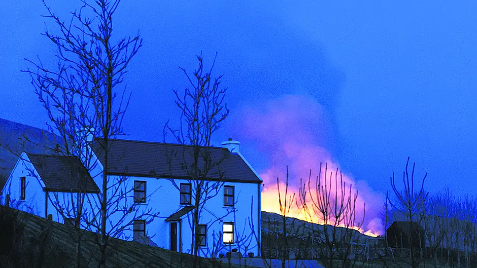 Firefighter describes dramatic gorse fires Image