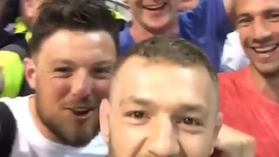 VIDEO: Cork footballers bump into Conor McGregor at the airport! Image