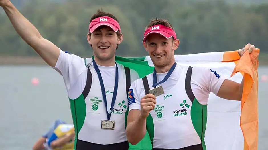Gary and Paul O'Donovan win their heat at European Rowing Championships today Image