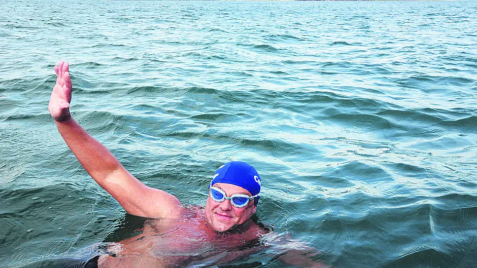 Bernard's bid to swim the Channel solo for charity Image