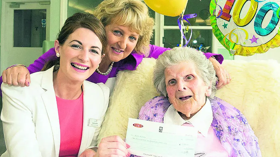 Centenarian Nellie's secret  is ‘hard work  and the odd fag' Image