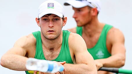 Olympic medallist Paul O'Donovan is through to A final at world rowing championships Image