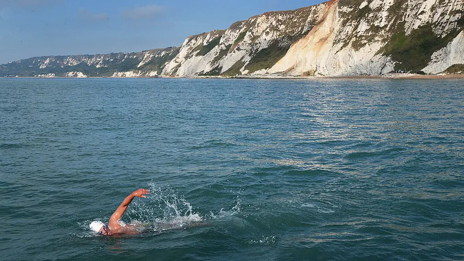 Swimmers praised for gruelling swims Image