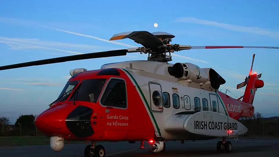 Coast Guard chopper airlifts injured fisherman to hospital Image