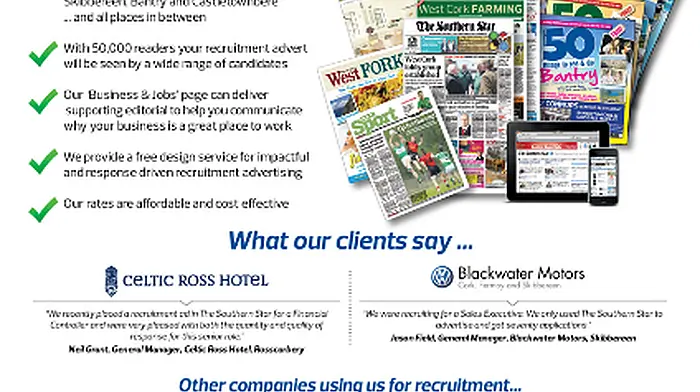 If your business needs to recruit from West Cork...talk to us! Image