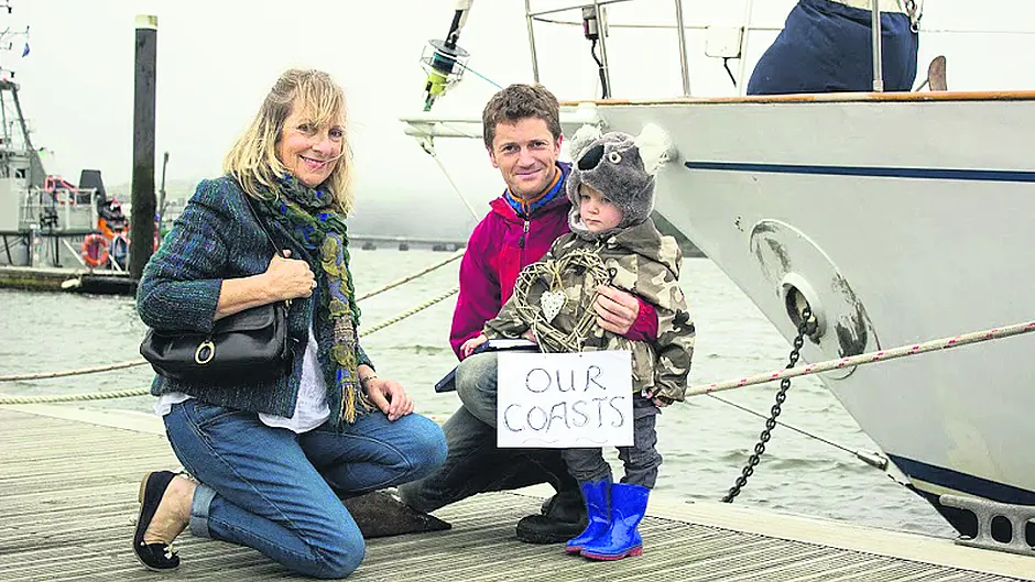 Sail training vessel The Spirit of Oysterhaven in sea survey role Image