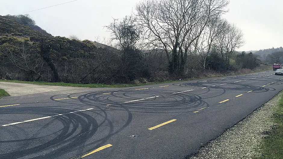 Gardaí to target drivers doing ‘doughnuts' Image