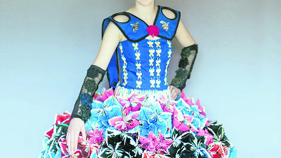 Home-schooled Cosima's dress a lesson in creativity Image