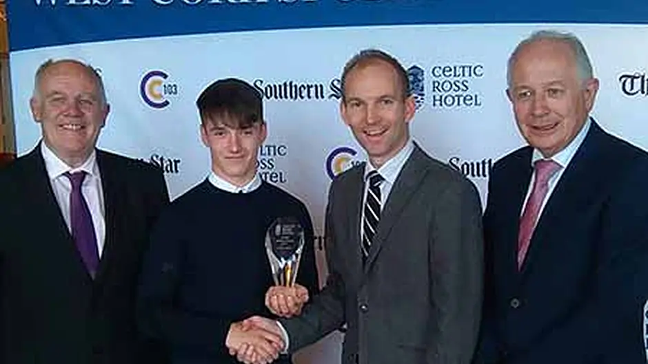 West Cork Youth Sports Star award for Skibbereen's Jordi Image