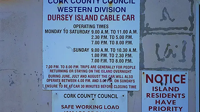 Local slams long wait for cable car to Dursey Island Image