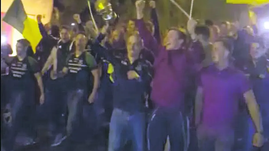 VIDEO: Watch Kilmacabea footballers march into Leap with the Mick McCarthy Cup Image