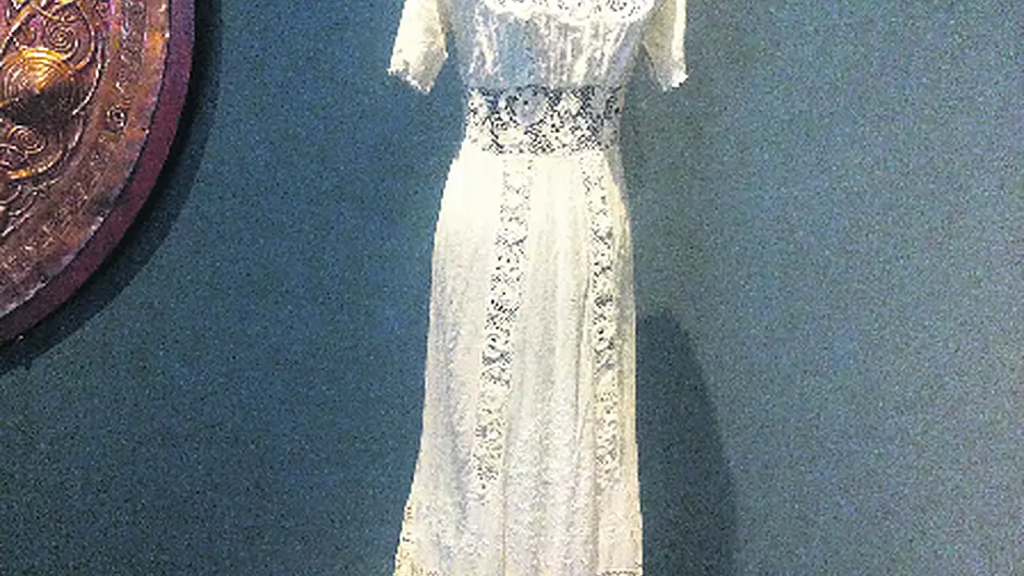 Stunning lace dress may have origins in Castlefreke school Image