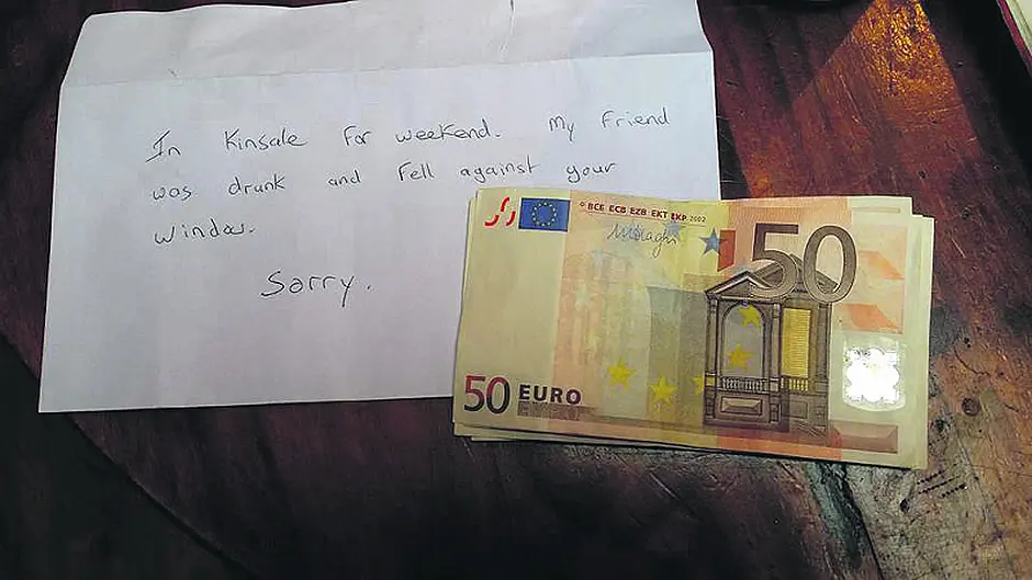 From broken glass to a ‘touch of class' over Kinsale window Image