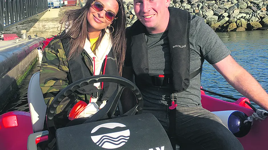 Actress Emily creates waves in Bantry Bay Image