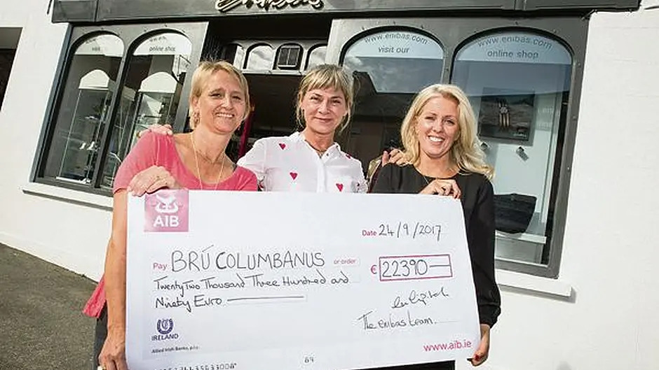 Black's pendant has raised €22,000 for Brú Columbanus support house Image