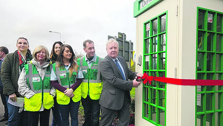 Carrigaline phonebox dials up first of five defibrillators Image
