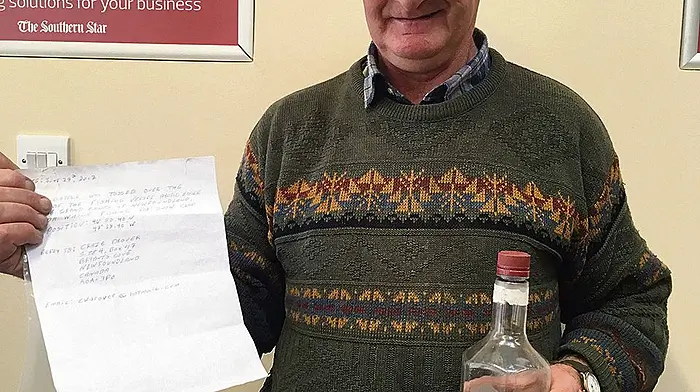 Craig's message in a bottle travels 1,900  miles from Newfoundland to Baltimore Image