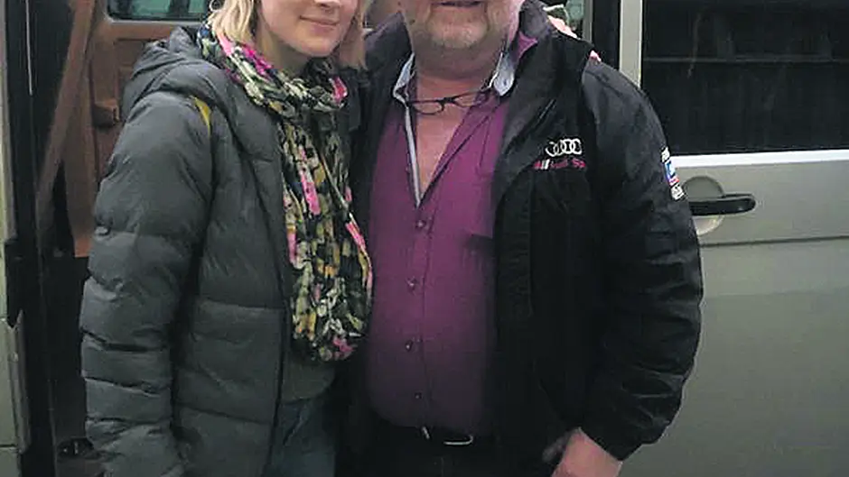 Saoirse and her mum chill out in Ballydehob Image