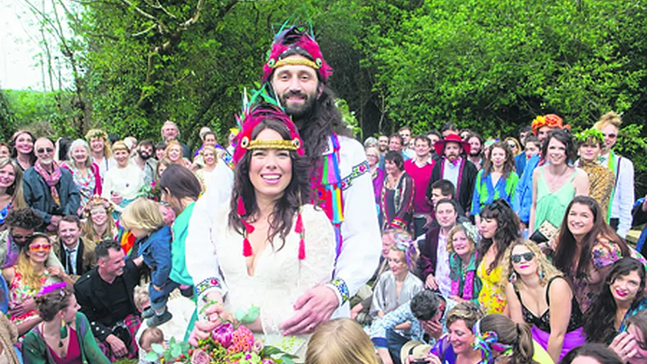 Stylish Leap wedding for former NASA artist Aoife Image