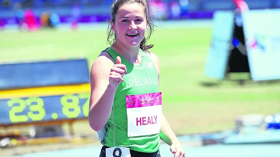 Thumbs  up for Ireland's fastest woman Image