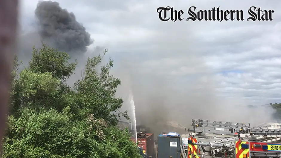 [Watch] Firefighters tackle major blaze at Baltimore fish factory Image