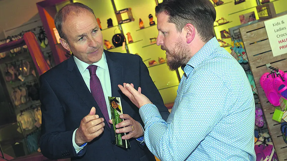 Micheál goes walkabout in Bandon amid election ‘whiff' Image