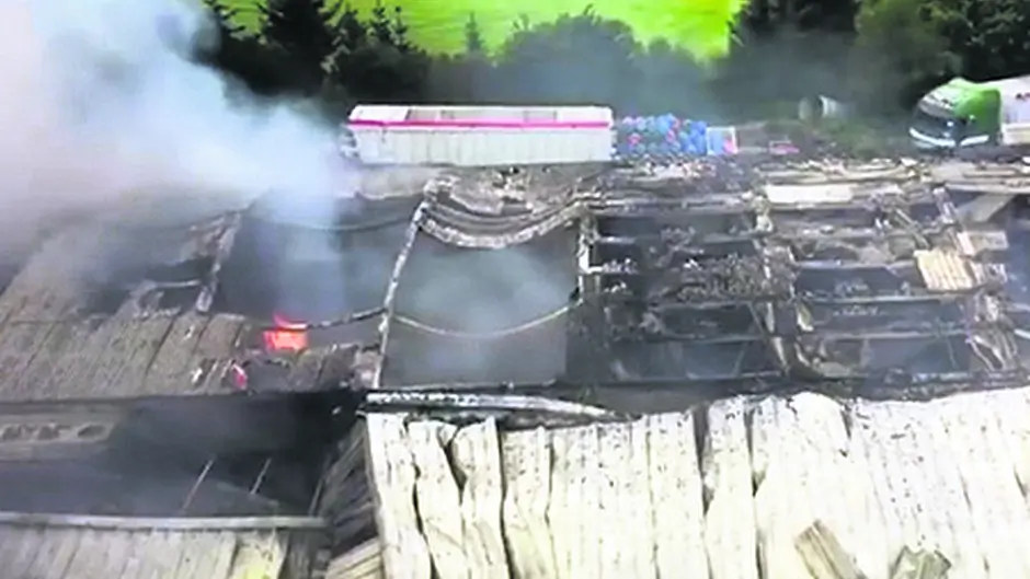 Fires reignited at seafood factory day after initial blaze took place Image