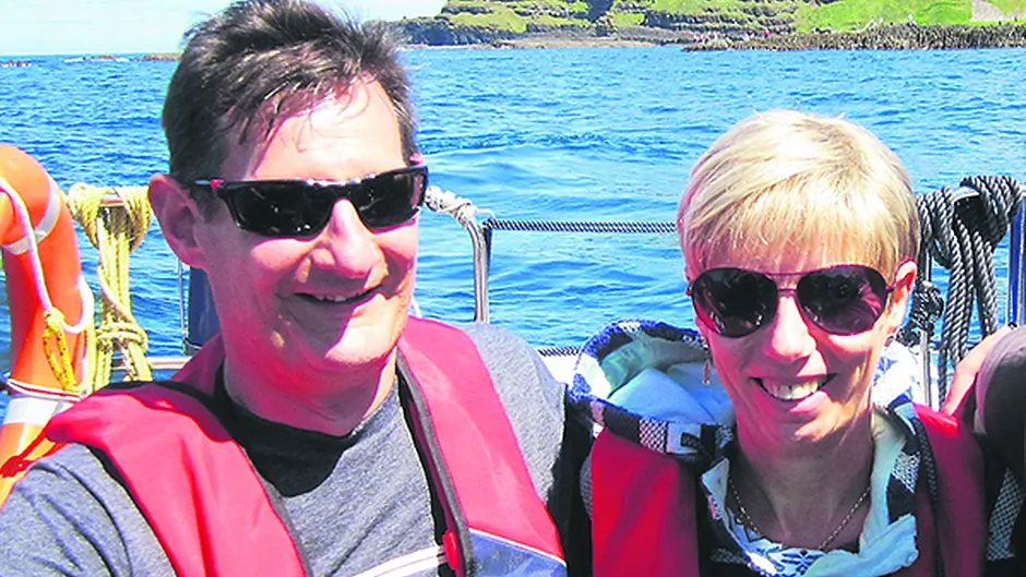 Dermot walking from Beara to Antrim in memory of Jacqui Image