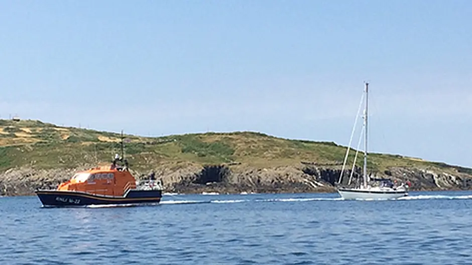 Baltimore RNLI called out to yacht propped on a buoy Image