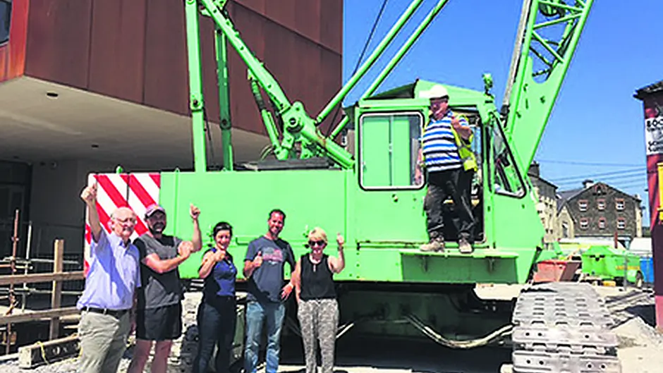 Goodbye to the cranes on the Caol Image