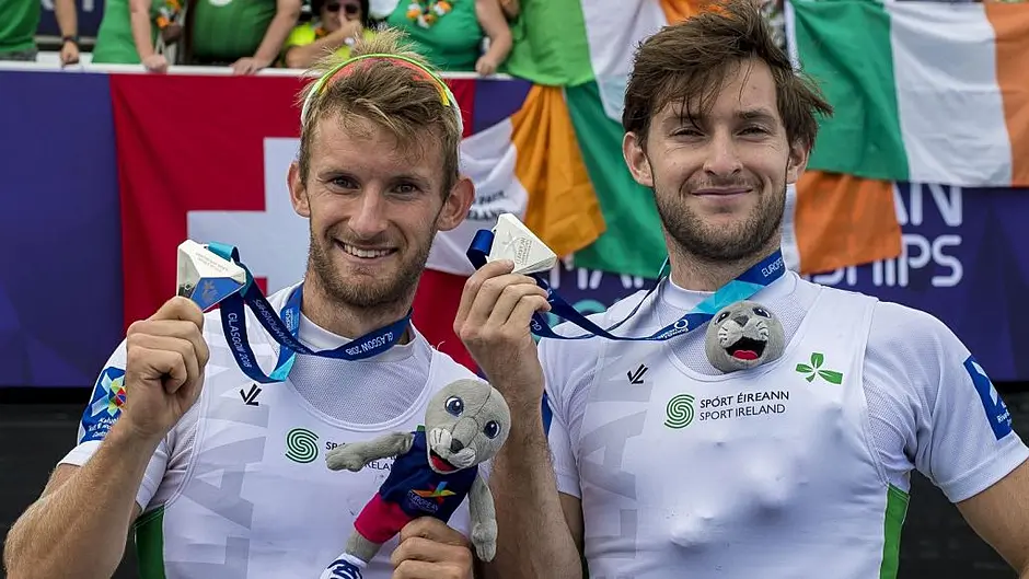 WATCH: O'Donovan brothers win silver at the European Rowing Championships Image