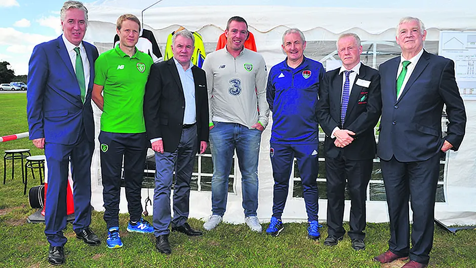 Delaney turns the sod on Castletown's new dressing-rooms Image