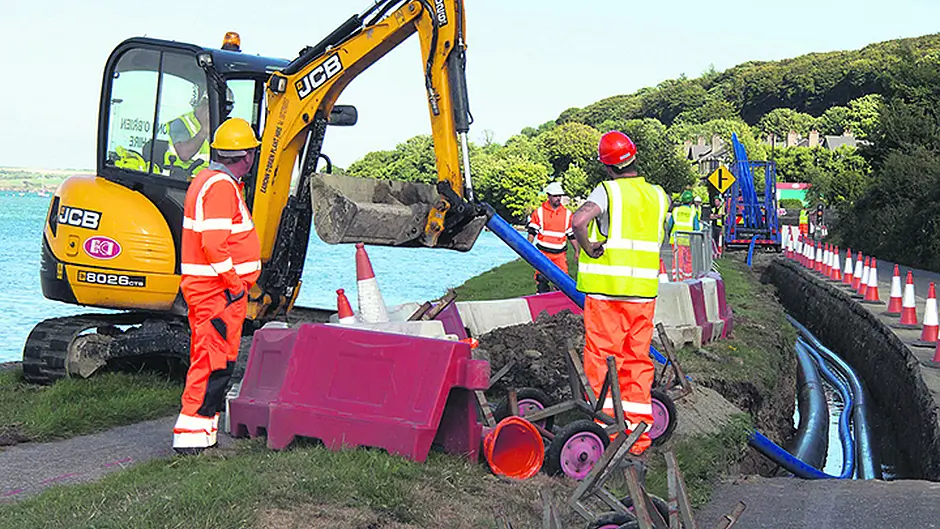 Sewerage scheme no longer a pipe dream with works underway Image