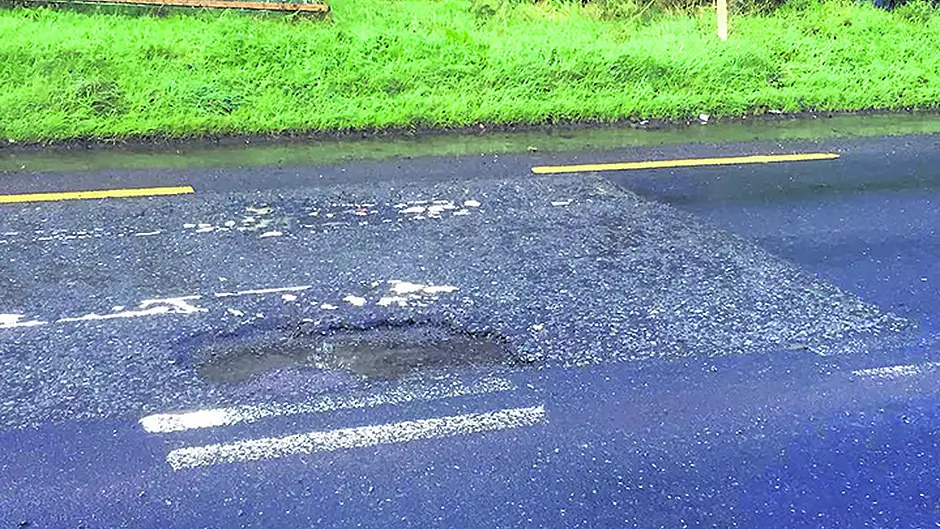 Pothole fury: Council says it won't pay Image
