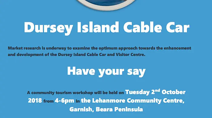 Workshop on future of Dursey and potential of cable car next Tuesday Image
