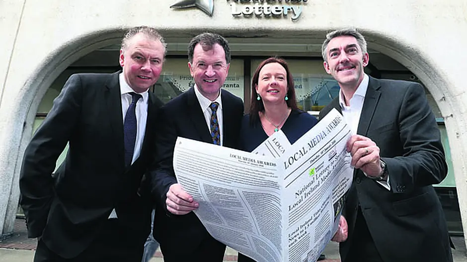 The National Lottery is named as sponsor of Local Ireland awards Image