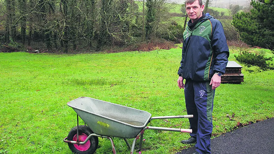 Danny's retiring his wheelbarrow Image